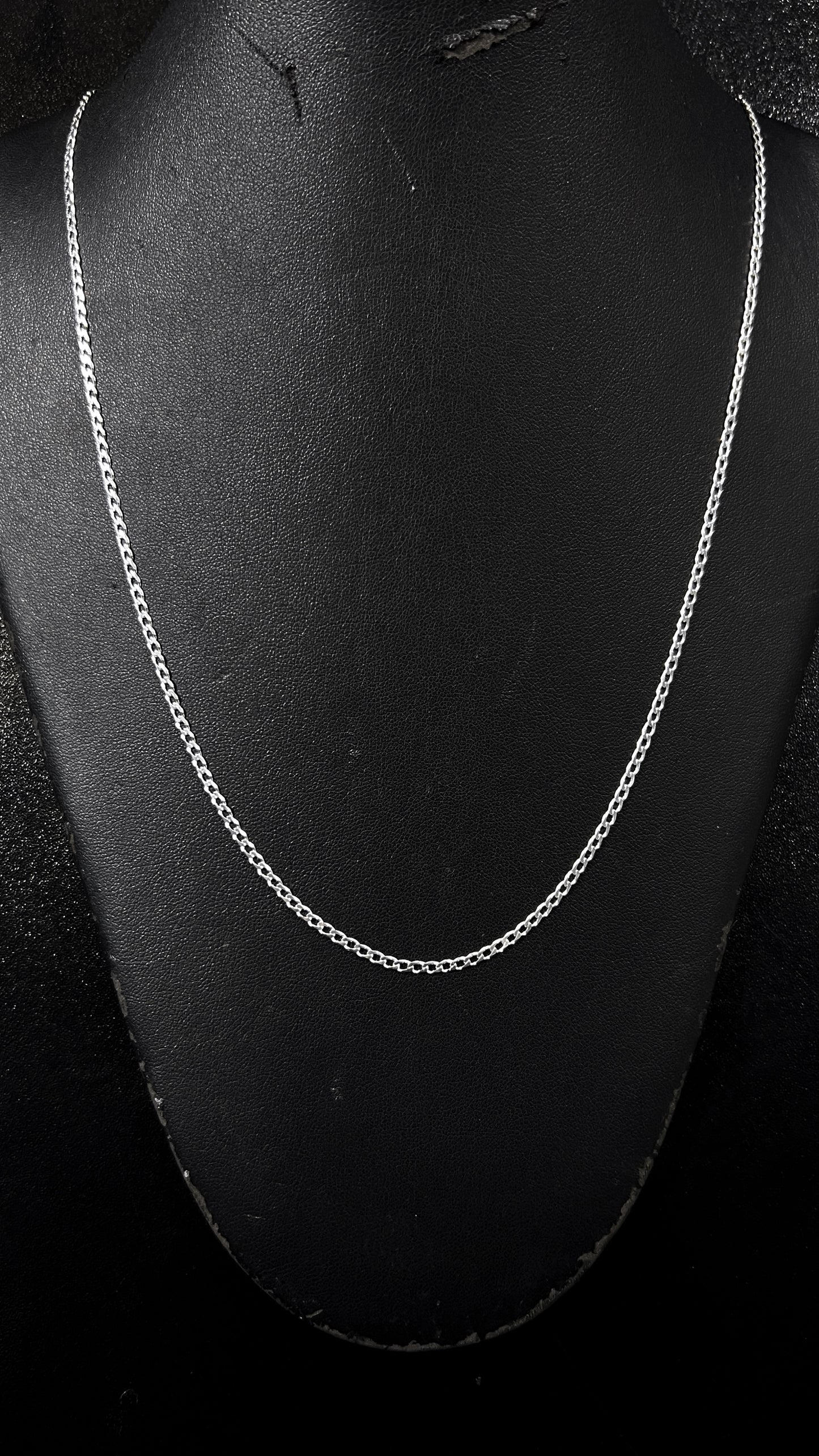 Corrente de prata 925 1x1 escamada 2mm 5.8g