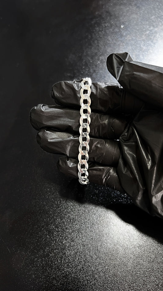 Pulseira prata 925 Escamada 1x1 8mm 13.2g